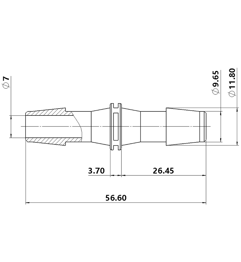 9.6mm（3/8英寸）直通接頭